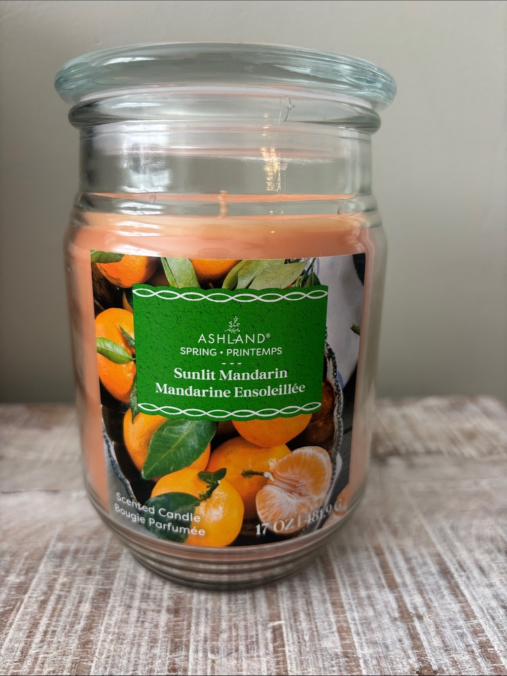 Ashland Sunlit Mandarin Jar Candle - Orange